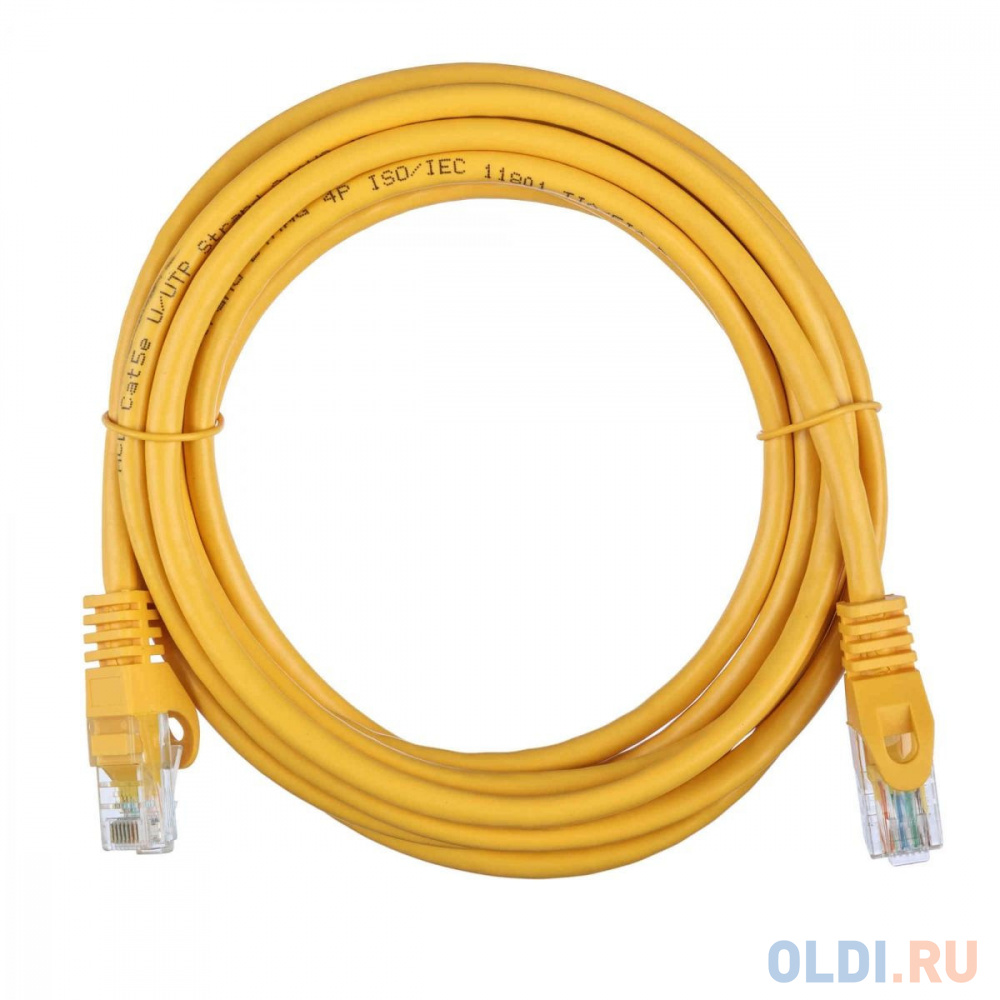 Патч-корд ACD-LPU5E-30Y [ACD-LPU5E-30Y] Cat5e UTP 24AWG 4Pair, 7/0.18мм CCA Желтый, 3.0м