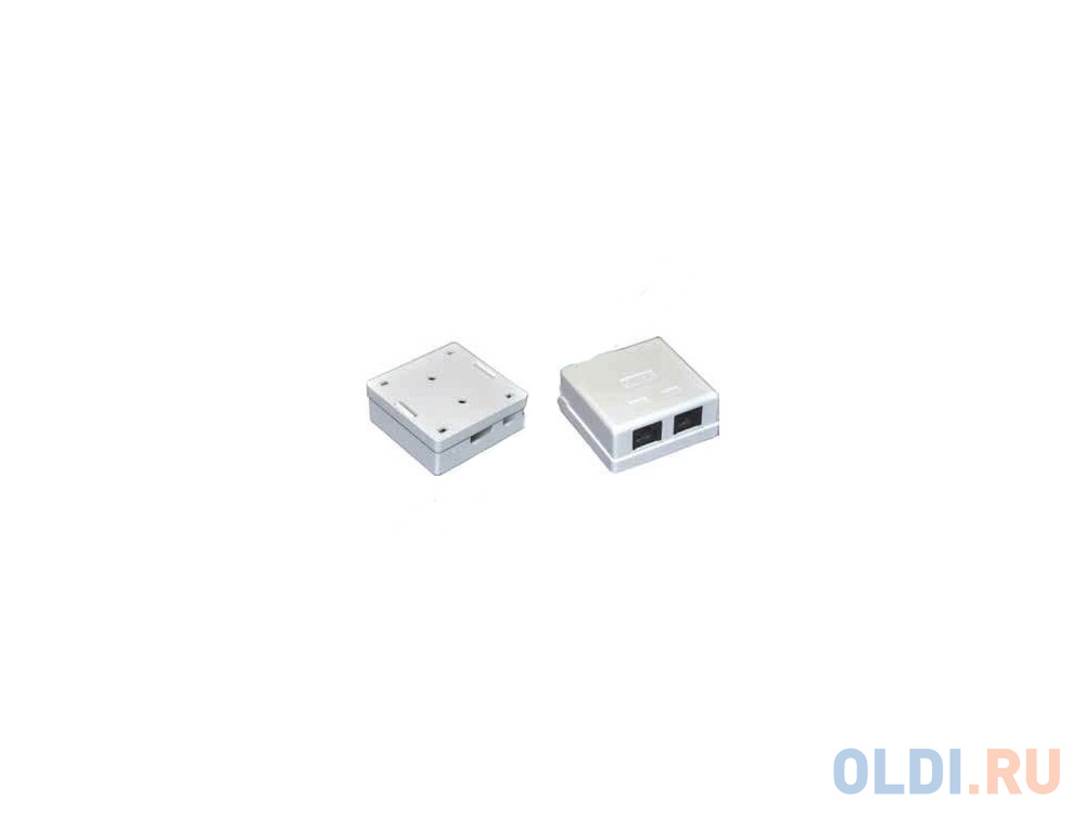 Розетка ITK для RJ45 UTP кат.5е 2 выхода белый CS2-1C5EU-22