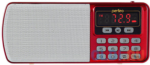 Радиоприемник Perfeo Егерь FM+ красный i120-RED