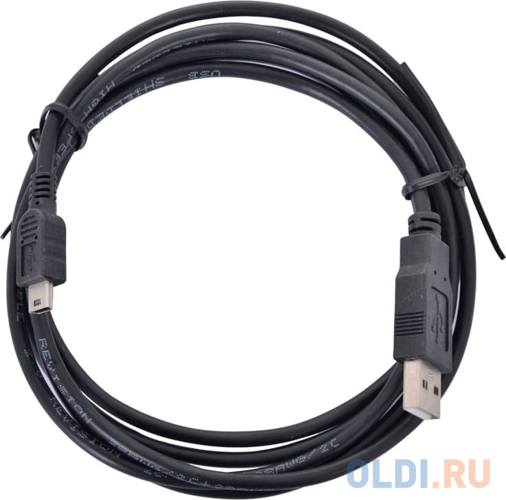 Кабель miniUSB 1.8м VCOM Telecom круглый черный