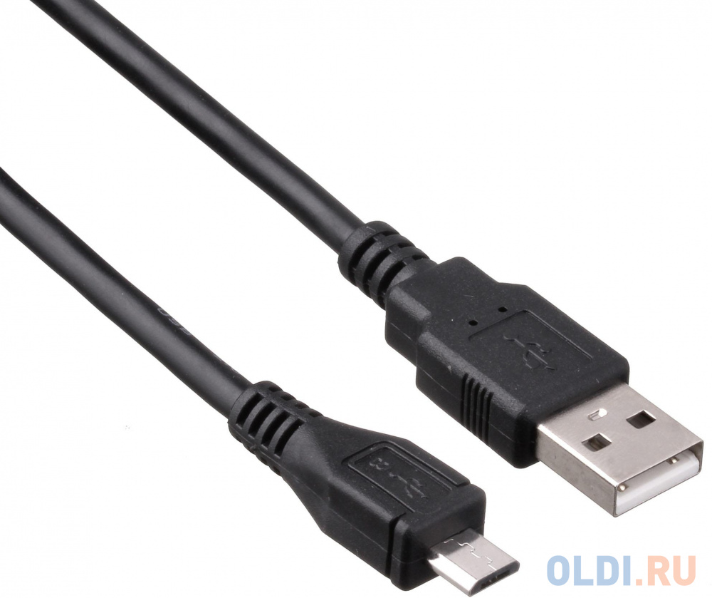 Кабель microUSB 3м Exegate круглый черный