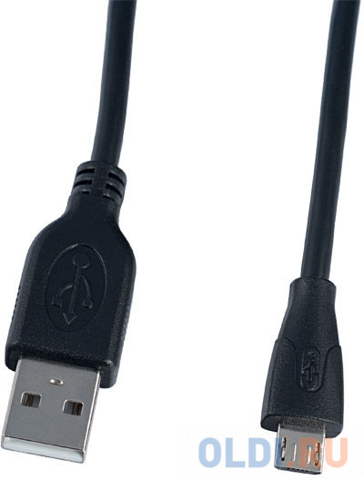 Кабель microUSB 5м Perfeo U4005 круглый черный