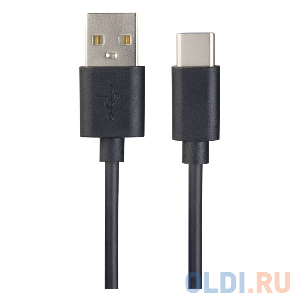 Кабель USB - USB Type-C Perfeo Кабель Type-C 1м Perfeo U4703 круглый черный