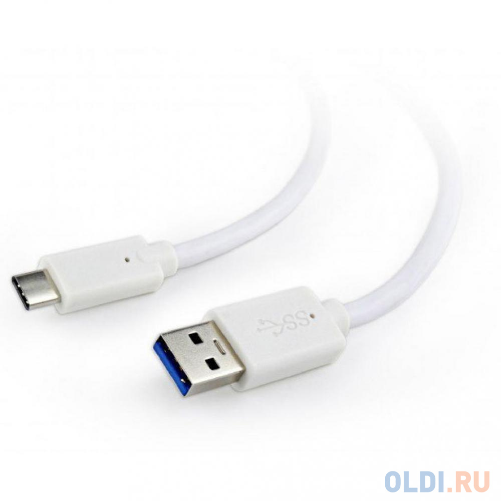 Кабель Type-C USB 3.0 1м Bion BNCCP-USB3-AMCM-1M-W круглый белый