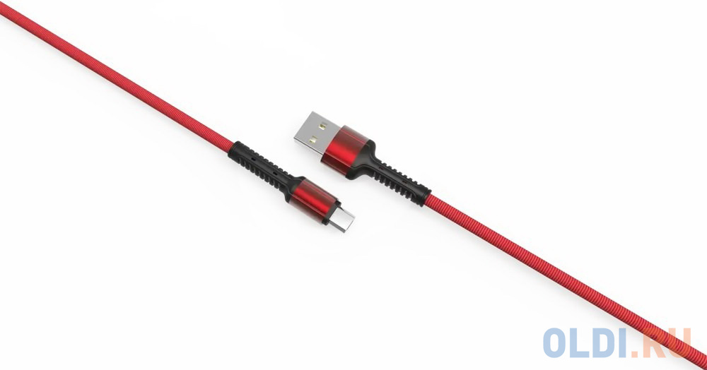 LDNIO LD_B4460 LS63/ USB кабель Micro/ 1m/ 2.4A/ медь: 86 жил/ Red