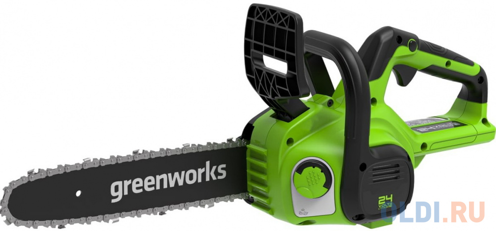 Цепные пилы Greenworks  ОЛДИ GreenWorks Цепная пила аккумуляторная Арт., 24V, 25см, c 1хАКБ 2Ач c USBи ЗУ 2007707USB2