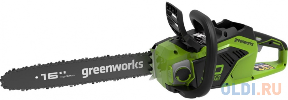 Цепные пилы Greenworks GreenWorks Цепная пила аккумуляторная Арт., 40V, 40 см, бесщеточная, до 1,8 КВт, с 1хАКБ 2Ач c USB и ЗУ 2005807USB2