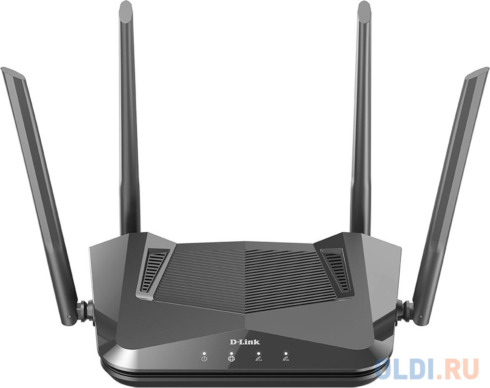 D-Link DIR-X1530/RU/A1A, AX1500 Wi-Fi 6 Router, 1000Base-T WAN, 3x1000Base-T LAN, 4x5dBi external antennas