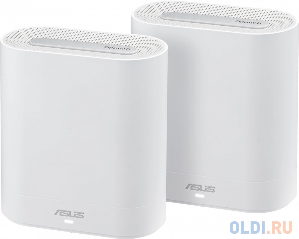   ОЛДИ Бесшовный Mesh роутер Asus EBM68 (EBM68 (W-2-PK)) AX7800 100/1000/2500BASE-T белый (упак.:2шт)