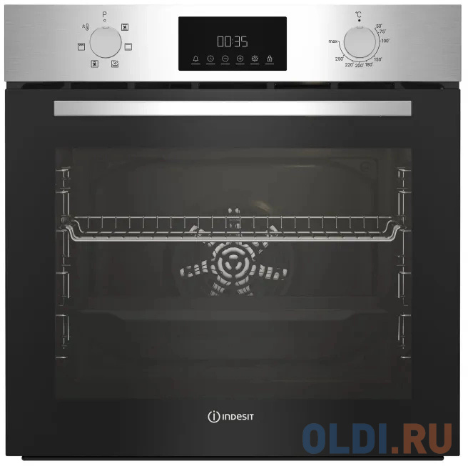 Электрический шкаф Indesit IBFTE 3644 IX нержавеющая сталь