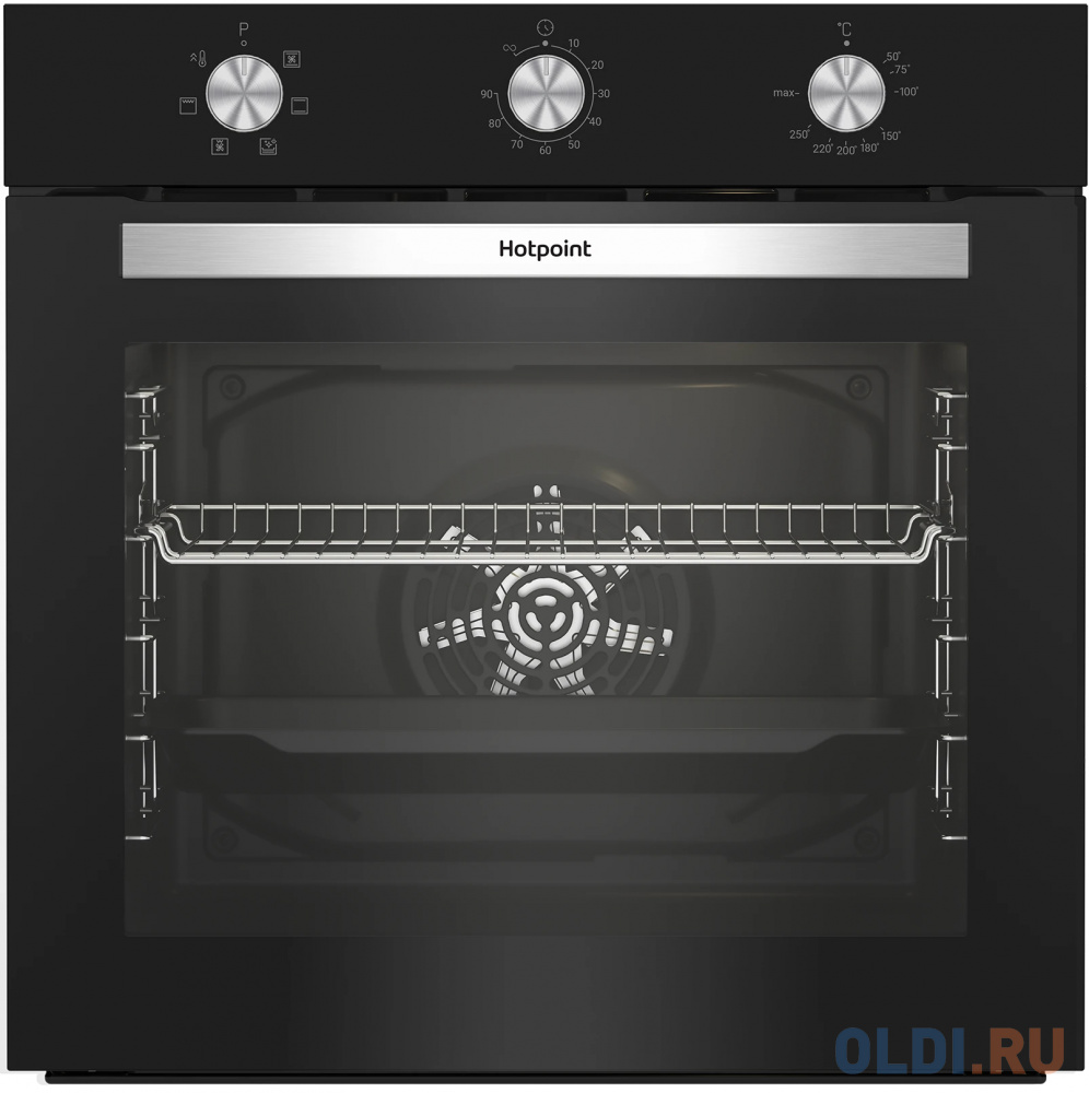 Духовой шкаф Электрический Hotpoint HETF 614 JH BL черный