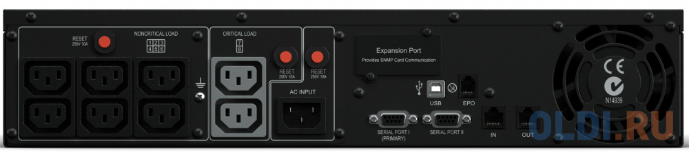  ИБП CyberPower PR1500ELCDRT2U 1500VA/1350W USB/RS-232/Dry/EPO/SNMPslot/RJ11/45 (8 IEC)