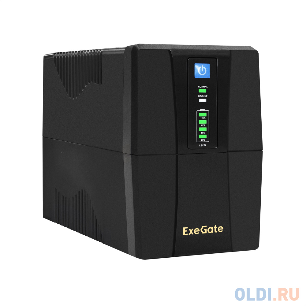 Exegate EP285541RUS ИБП ExeGate SpecialPro UNB-850.LED.AVR.EURO.RJ.USB <850VA/480W, LED, AVR, 2 евророзетки, RJ45/11, USB, Black>