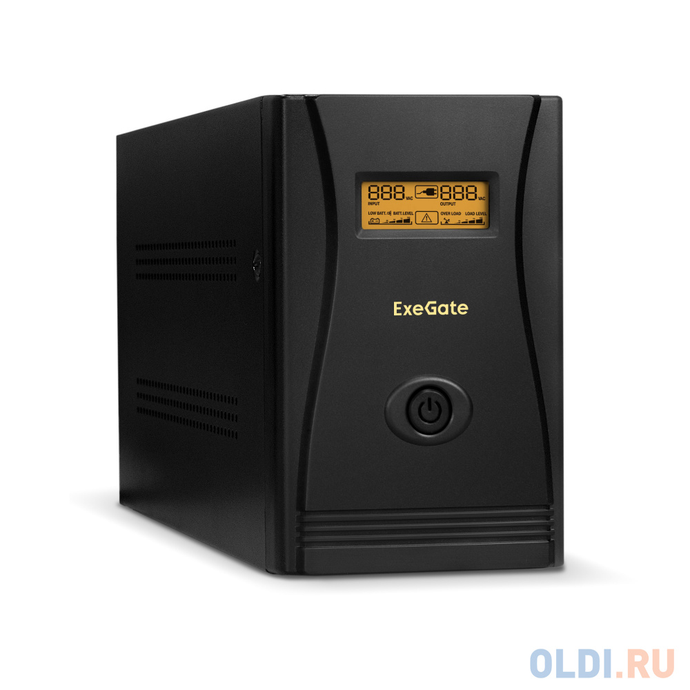 Exegate EP285532RUS ИБП ExeGate SpecialPro Smart LLB-2200.LCD.AVR.EURO.RJ <2200VA/1300W, LCD, AVR, 4 евророзетки, RJ45/11, Black>