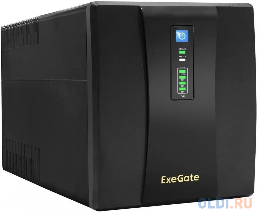 Exegate EP285499RUS ИБП ExeGate SpecialPro UNB-1500.LED.AVR.EURO.RJ <1500VA/950W, LED, AVR, 4 евророзетки, RJ45/11, Black>