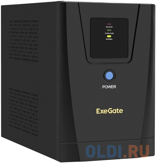   ОЛДИ ИБП ExeGate SpecialPro UNB-1600.LED.AVR.6C13.RJ.USB <1600VA/950W, LED, AVR,6*C13, RJ45/11,USB, металлический корпус, Black>