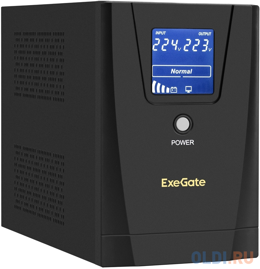 ИБП ExeGate SpecialPro Smart LLB-1500.LCD.AVR.2SH.3C13 <1500VA/950W, LCD, AVR, 2*Schuko+3*C13, металлический корпус, Black>