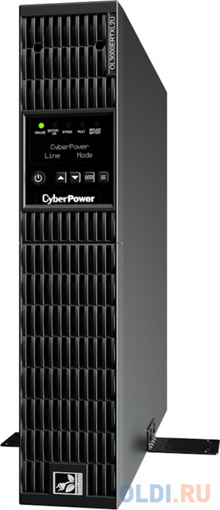  CyberPower ИБП Online OL3000ERTXL2U 3000VA/2700W USB/RS-232/Dry/EPO/SNMPslot/RJ11/45/ВБМ (8 IEC С13,