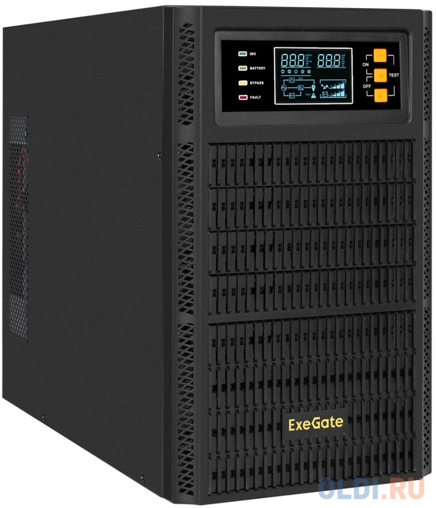 ИБП On-line ExeGate PowerExpert TL-3000.72V.LCD.AVR.3SH.USB.RS232.SNMP <3000VA/3000W, On-Line, PF=1, LCD, 3*Schuko, RS232, USB, SNMP-slot, встроенн