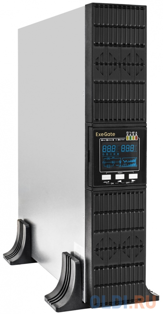 ИБП On-line ExeGate PowerExpert ULS-575-10kVA.LCD.AVR.T.USB.RS232.SNMP.2U <10000VA/10000W, On-Line, PF=1, LCD, клеммы, RS232, USB, SNMP-slot, EPO,