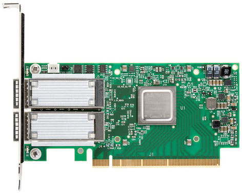 ConnectX®-5 Ex VPI adapter card, EDR IB (100Gb/s) and 100GbE, dual-port QSFP28, PCIe4.0 x16, tall bracket