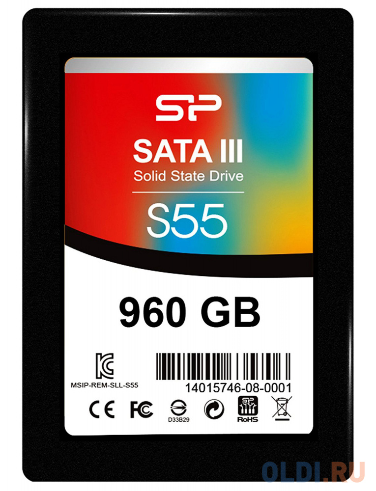 SSD Silicon Power  ОЛДИ SSD накопитель Silicon Power S55 960 Gb SATA-III