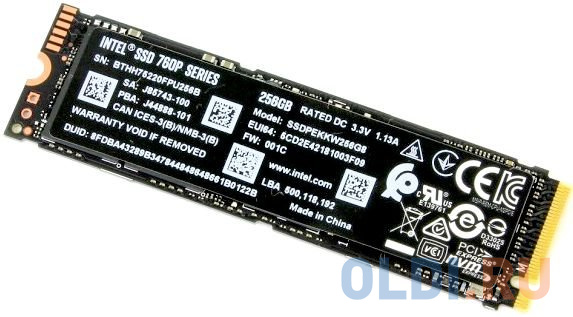 SSD Intel SSD накопитель Intel SSDPEKKW256G8XT 256 Gb PCI-E 3.0 x4