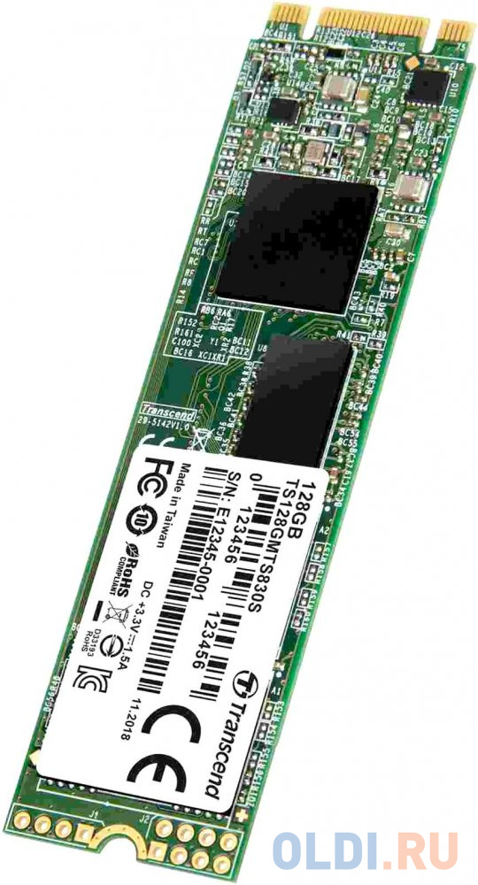 SSD накопитель Transcend MTS830S 128 Gb SATA-III