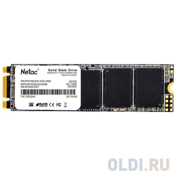 SSD Netac  ОЛДИ SSD накопитель Netac N535N 256 Gb SATA-III