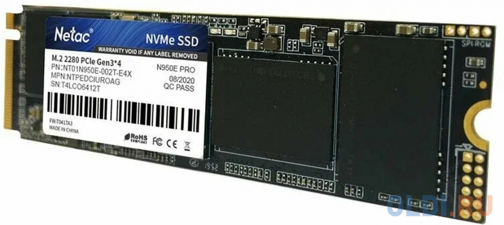 SSD Netac SSD накопитель Netac N950E Pro 2 Tb PCI-E 3.0 x4