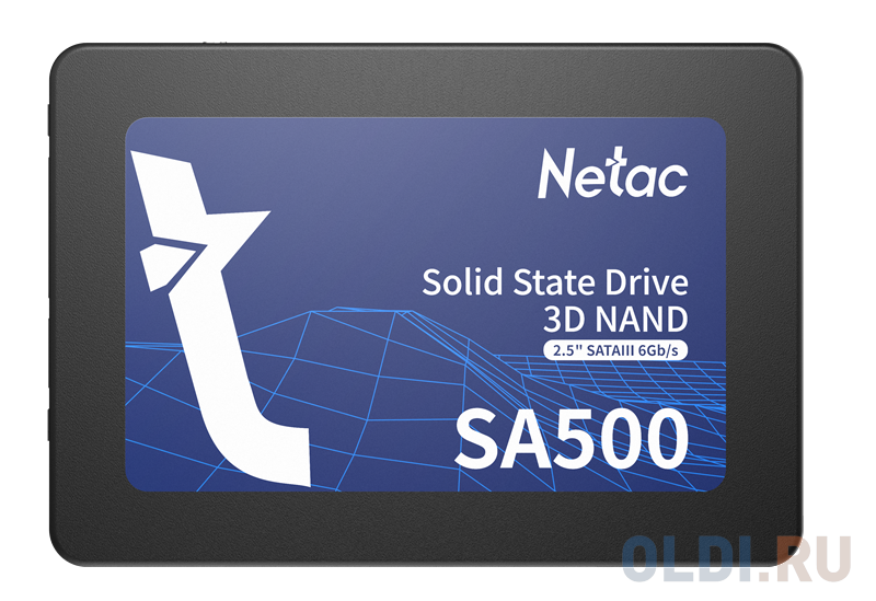  Накопитель SSD Netac SATA III 256Gb NT01SA500-256-S3X SA500 2.5"