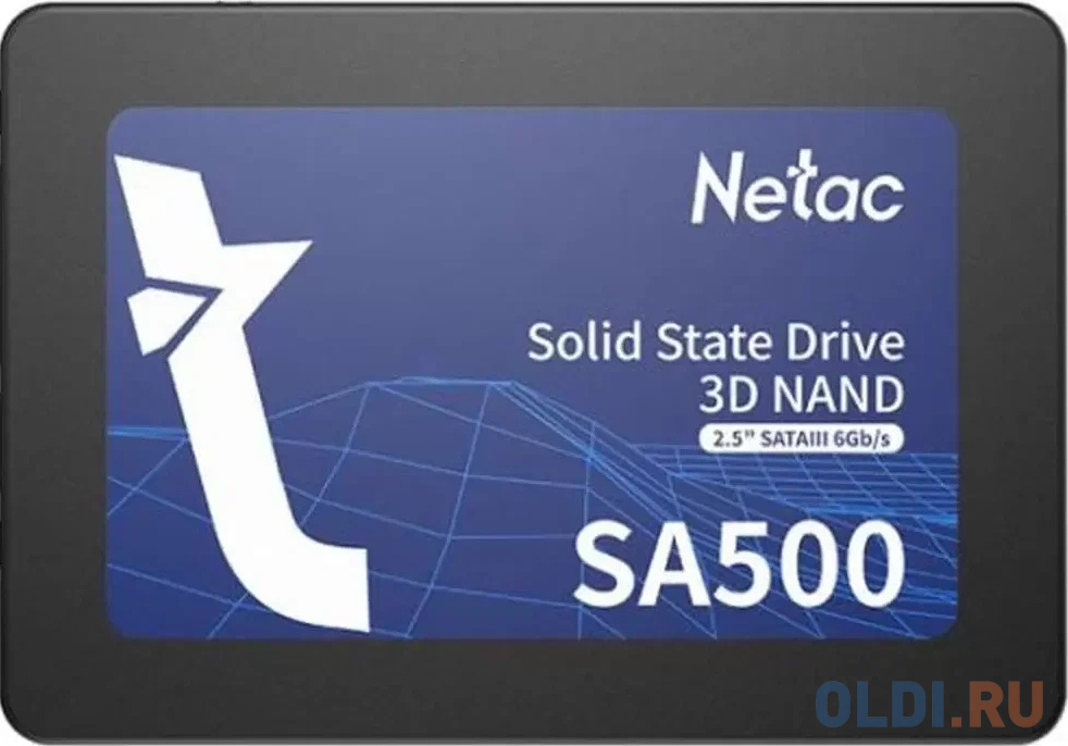 SSD Netac  ОЛДИ Netac SSD SA500 480GB 2.5 SATAIII 3D NAND, R/W up to 520/450MB/s, TBW 240TB, 3y wty