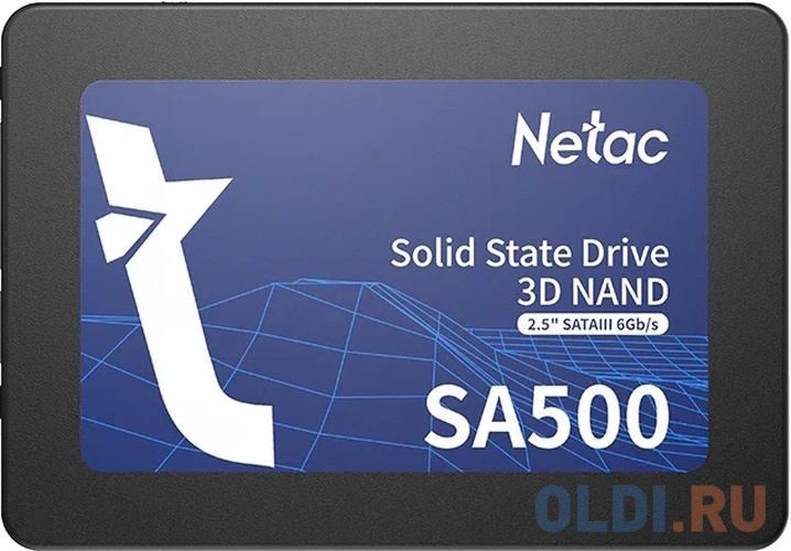 SSD Netac Netac SSD SA500 960GB 2.5 SATAIII 3D NAND, R/W up to 530/475MB/s, TBW 480TB, 3y wty