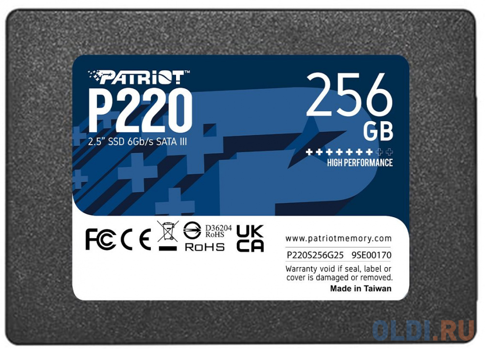 SSD накопитель Patriot P220 256 Gb SATA-III