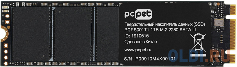 SSD PCPet  ОЛДИ SSD накопитель PCPet PCPS001T1 1 Tb SATA-III