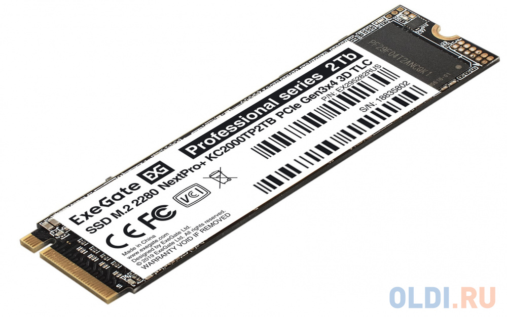 SSD накопитель Exegate NextPro+ 2 Tb PCI-E 3.0 x4