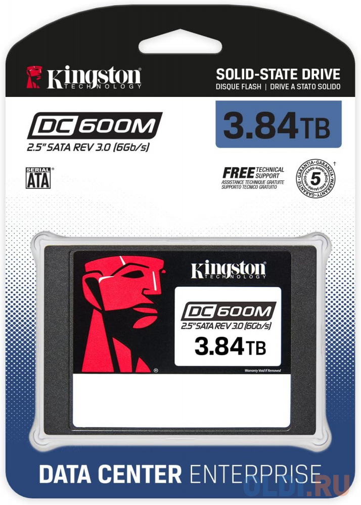 SSD накопитель Kingston DC600M 3.84 Tb SATA-III