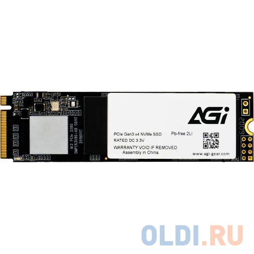 SSD накопитель AGI AI298 512 Gb PCI-E 3.0 x4