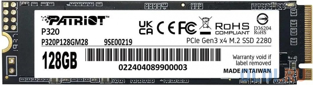 SSD накопитель Patriot P320P128GM28 128 Gb PCI-E 3.0 x4