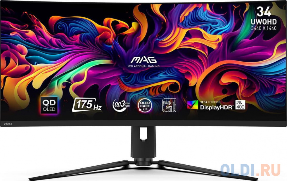 Мониторы MSI  ОЛДИ Монитор 34" MSI MAG 341CQP QD-OLED