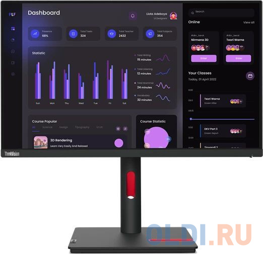 Монитор 23.8" Lenovo ThinkVision T24i-30