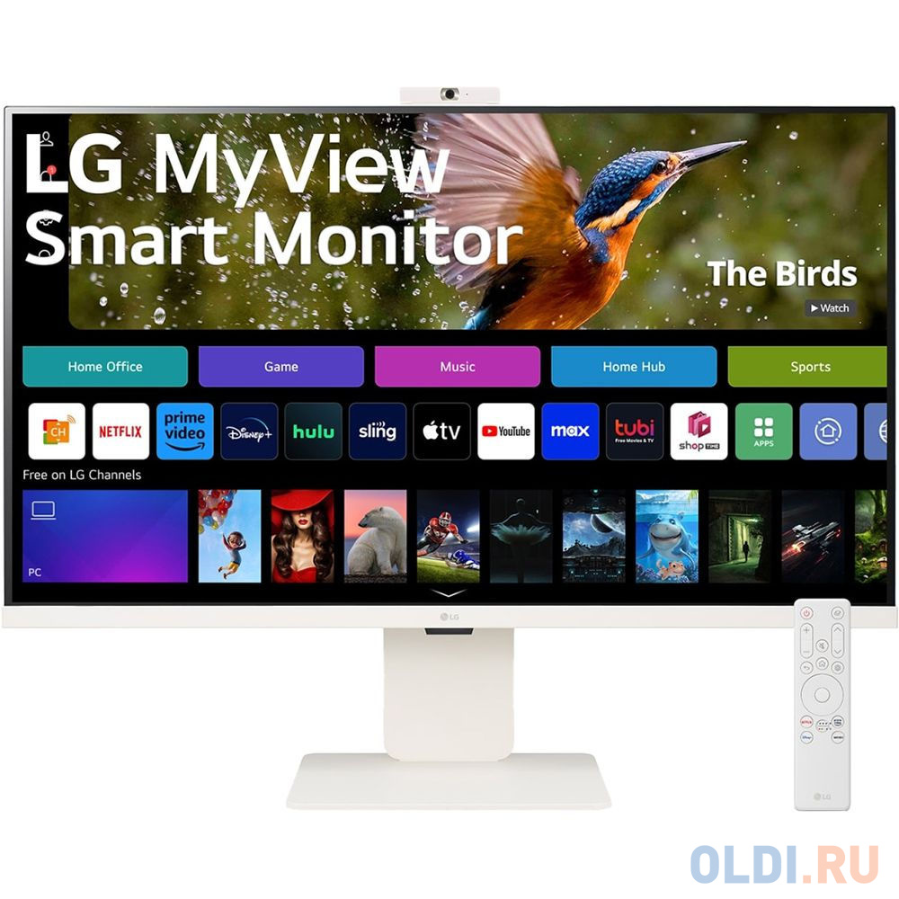 Монитор LG 31.5" MyView 32SR85U-W белый IPS LED 16:9 HDMI M/M Cam матовая HAS 400cd 178гр/178гр 3840x2160 60Hz 4K USB 7.7кг