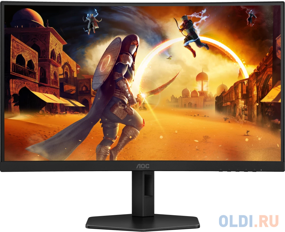 Монитор 27 AOC CQ27G4X Black  (VA, изогнутый, 2560x1440, 180Hz, 0.5 ms, 178°/178°, 300 cd/m, 80M:1, +2xHDMI 2.0, +DisplayPort 1.4)