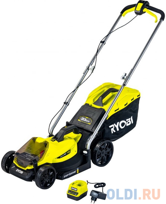 RYOBI ONE+ Газонокосилка 33cm; 1x аккумулятор 4.0Aч RLM18X33B-40 5133004306
