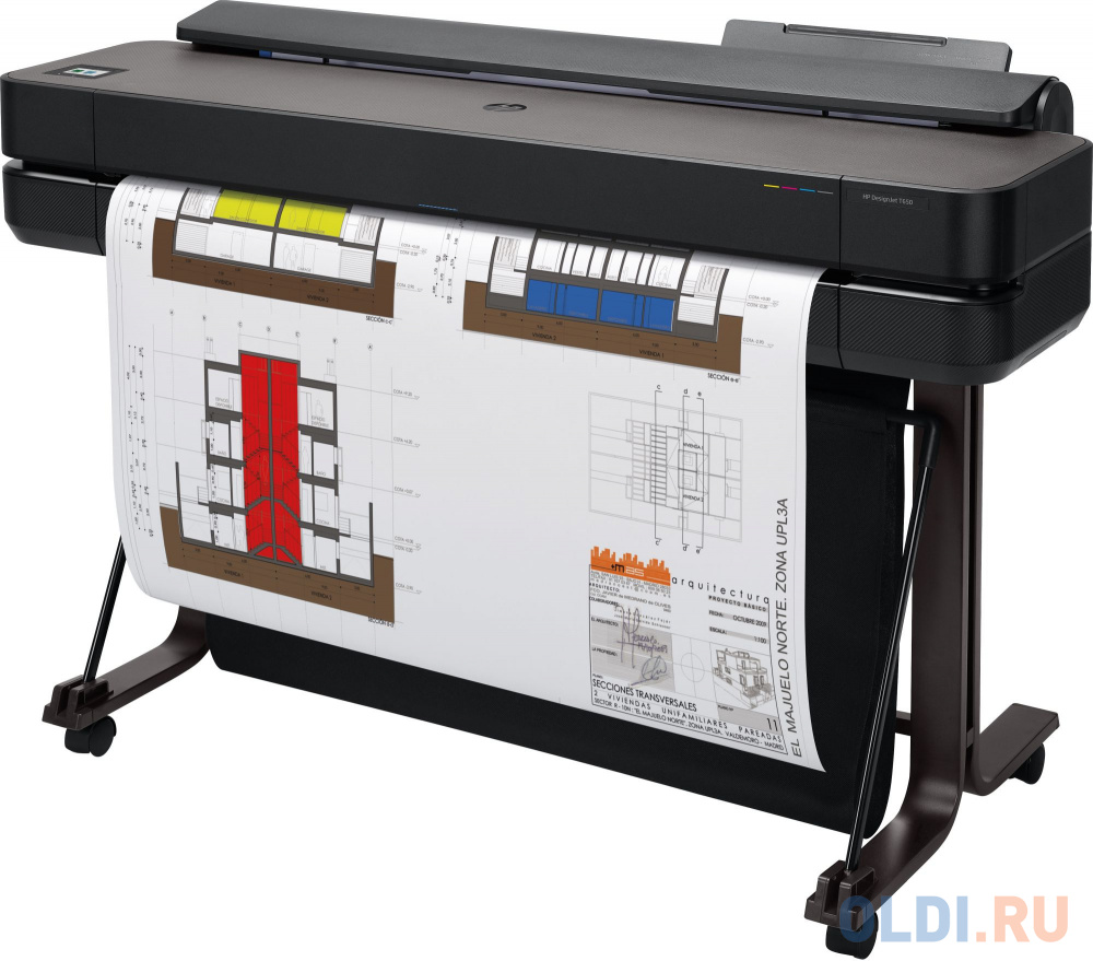 Принтеры HP  ОЛДИ Плоттер HP Designjet T650 (5HB10A) A0/36"