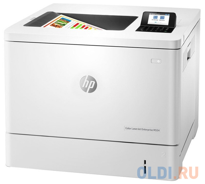 Принтеры HP  ОЛДИ Лазерный принтер HP Color LaserJet Enterprise M554dn 7ZU81A