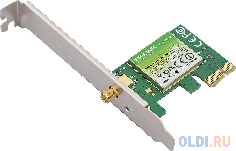   ОЛДИ Адаптер TP-Link TL-WN781ND Wireless PCI Express Adapter, Atheros, 2.4GHz, 802.11n