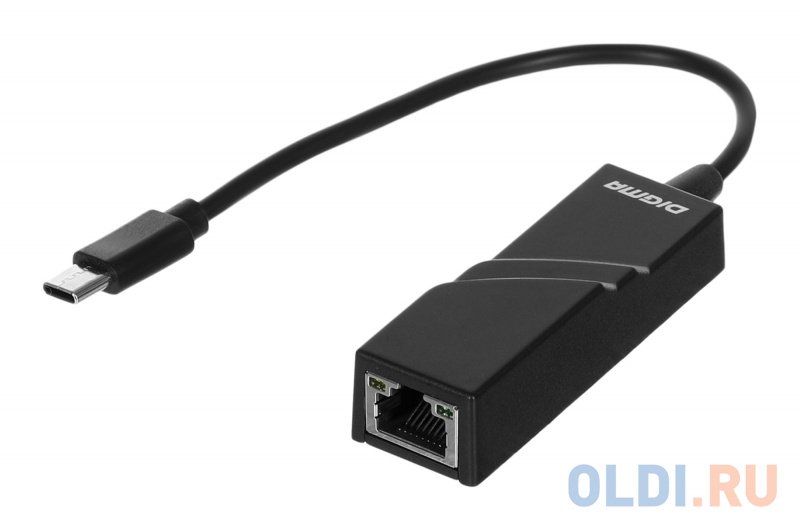 Сетевой адаптер Fast Ethernet Digma D-USBC-LAN100 USB Type-C (упак.:1шт)