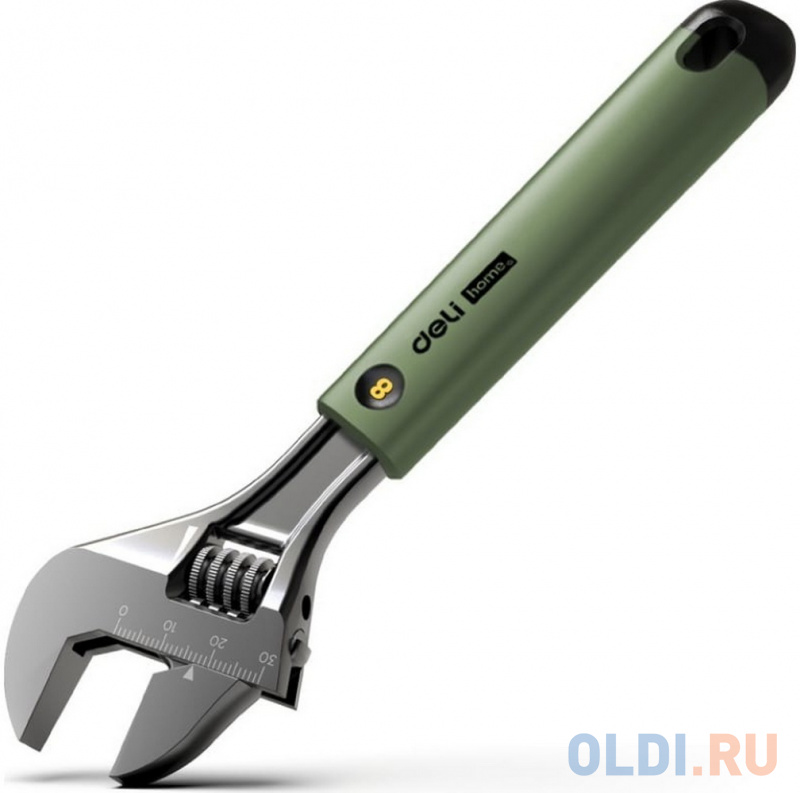Разводной ключ Home Series Green Deli HT1508L  200мм, эксклюзивный дизайн, рукоятка - высококачественный софттач пластик