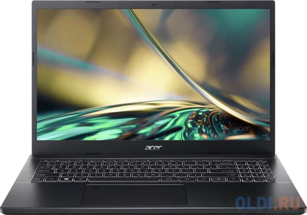 Ноутбук 15.6" IPS FHD Acer Aspire A715-76G-54NX black (Core i5 12450H/8Gb/512Gb SSD/GTX1650 4Gb/noOS) ((NH.QMEEM.001))